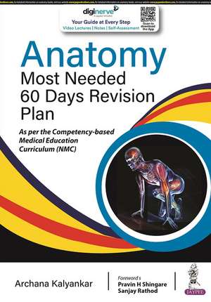 Anatomy: Most Needed 60 Days Revision Plan de Archana Kalyankar