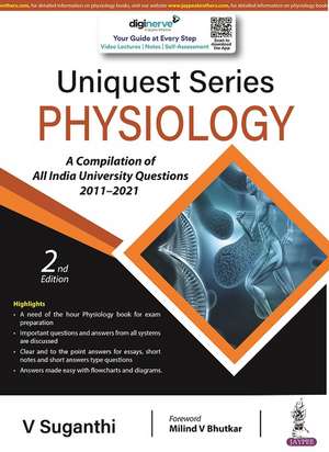 Uniquest Series: Physiology de V Suganthi