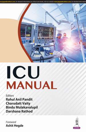 ICU Manual de Rahul Anil Pandit