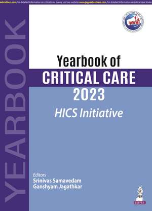 Yearbook of Critical Care 2023: HICS Initiative de Srinivas Samavedam