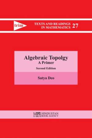 Algebraic Topology de Satya Deo