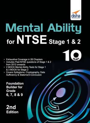 Mental Ability for NTSE & Olympiad Exams for Class 10 (Quick Start for Class 6, 7, 8, & 9) 2nd Edition de Disha Experts