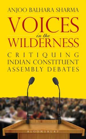 Voices in the Wilderness: Critiquing Indian Constituent Assembly Debates de Anjoo Balhara Sharma