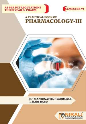 PHARMACOLOGY - III de ManjunathaP. Mudagal