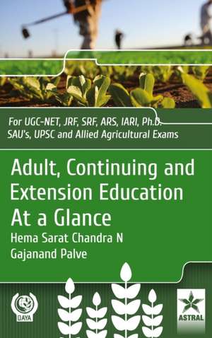 Adult Continuing and Extension Education at a Glance de N. Hema Sarat Chandra