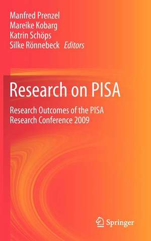 Research on PISA: Research Outcomes of the PISA Research Conference 2009 de Manfred Prenzel