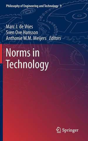 Norms in Technology de Marc J de Vries