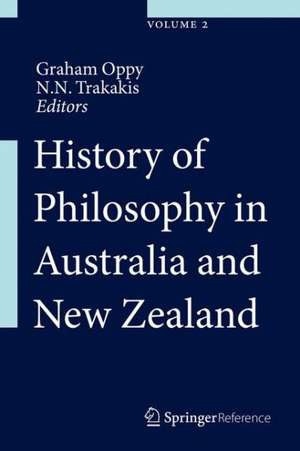 History of Philosophy in Australia and New Zealand de Graham Oppy