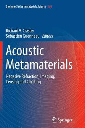 Acoustic Metamaterials: Negative Refraction, Imaging, Lensing and Cloaking de Richard V. Craster