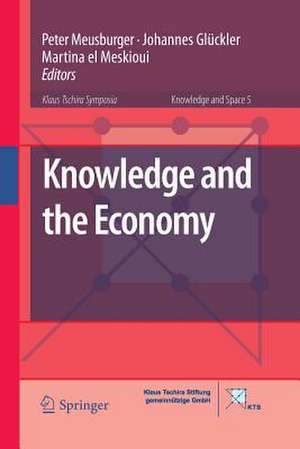 Knowledge and the Economy de Peter Meusburger