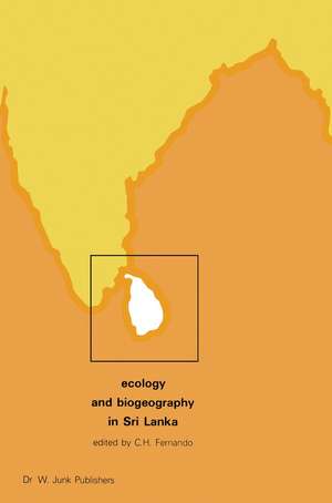 Ecology and Biogeography in Sri Lanka de C.H. Fernando