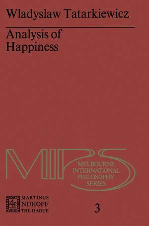 Analysis of Happiness de W. Tatarkiewicz