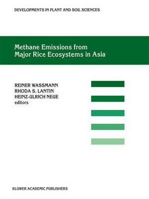 Methane Emissions from Major Rice Ecosystems in Asia de Reiner Wassmann