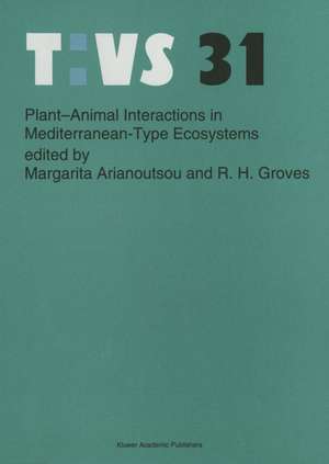 Plant-animal interactions in Mediterranean-type ecosystems de Margarita Arianoutsou-Faraggitaki