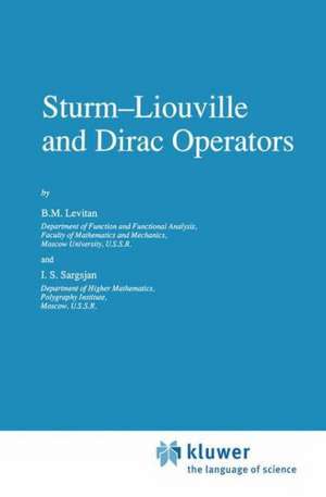 Sturm—Liouville and Dirac Operators de Levitan