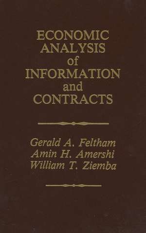 Economic Analysis of Information and Contracts: Essays in Honor of John E. Butterworth de Gerald A. Feltham