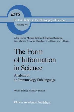 The Form of Information in Science: Analysis of an Immunology Sublanguage de Z. Harris