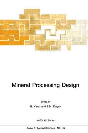 Mineral Processing Design de B. Yarar