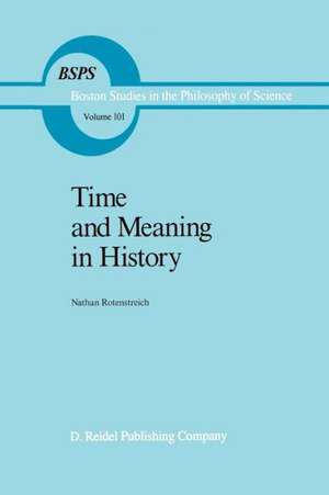 Time and Meaning in History de Nathan Rotenstreich