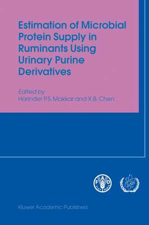 Estimation of Microbial Protein Supply in Ruminants Using Urinary Purine Derivatives de Harinder P.S. Makkar