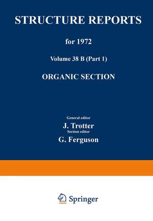 Structure Reports for 1972: Organic Section de J. Trotter