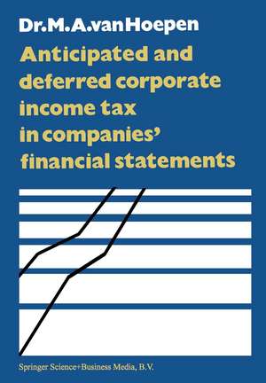 Anticipated and Deferred Corporate Income Tax in Companies’ Financial Statements de M. Van Hoepen