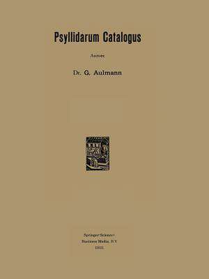 Psyllidarum Catalogus de Dr. G. Aulmann