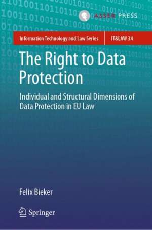 The Right to Data Protection: Individual and Structural Dimensions of Data Protection in EU Law de Felix Bieker