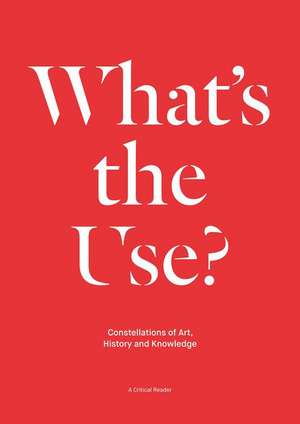 What's the Use?: A Critical Reader de Jorinde Seijdel