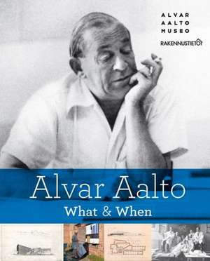 Alvar Aalto - What & When de Arne Hastesko