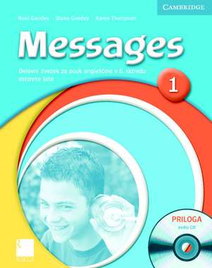 Messages 1 Workbook with Audio CD Slovenian Edition de Diana Goodey