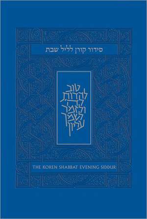 The Koren Shabbat Evening Siddur de Yehuda Sarna