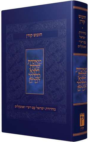 KOREN ISRAEL HUMASH RASHI & ON de Koren Publishers