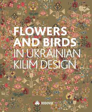 Flowers and Birds in Ukrainian Kilim Design de Serhii Bilokin