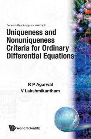 Uniqueness & Nonuniqueness Criter...(V6) de Ravi P Agarwal