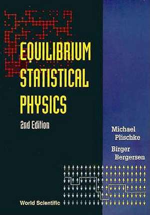 EQUILIBRIUM STAT PHY(2ND ED) de Bergersen Birger