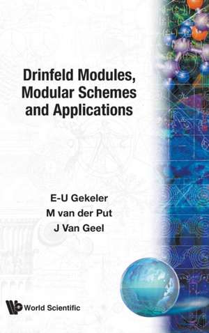 DRINFELD MODULES, MODULAR SCHEMES ... de Geel J van