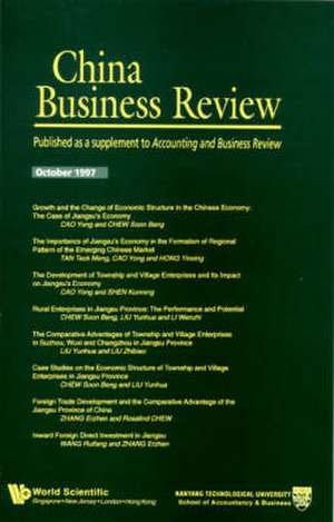 China Business Review 1997: A Supplement of the Accounting and Business Review de World Scientific