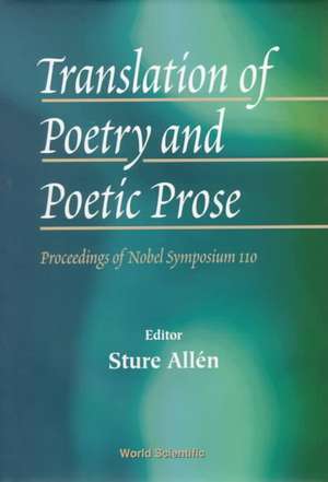 Translation of Poetry and Poetic Prose - Proceedings of the Nobel Symposium 110: The Earth-Like Moon de Allen Sture