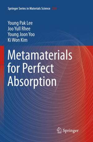 Metamaterials for Perfect Absorption de Young Pak Lee