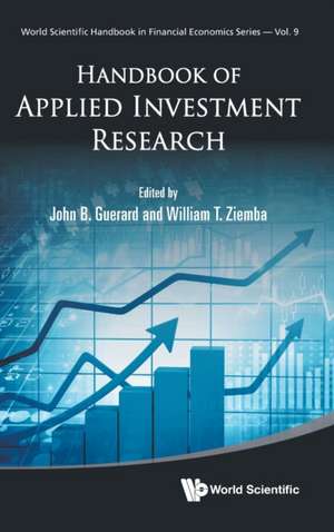 Handbook of Applied Investment Research de John B Guerard Jr