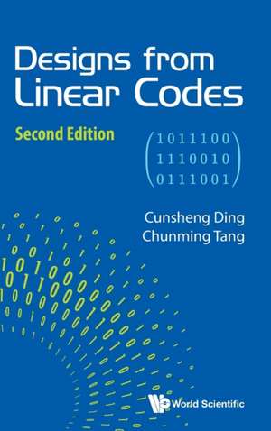 DESIGNS FR LINEAR CODES (2ND ED) de Cunsheng Ding & Chunming Tang