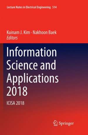 Information Science and Applications 2018 de Kuinam J. Kim