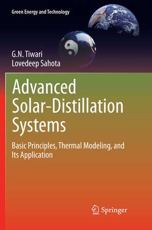 Advanced Solar-Distillation Systems de G. N. Tiwari