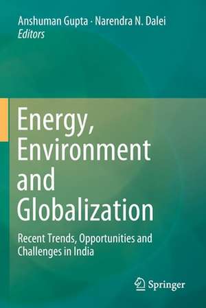 Energy, Environment and Globalization: Recent Trends, Opportunities and Challenges in India de Anshuman Gupta