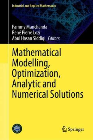 Mathematical Modelling, Optimization, Analytic and Numerical Solutions de Pammy Manchanda