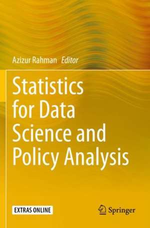 Statistics for Data Science and Policy Analysis de Azizur Rahman