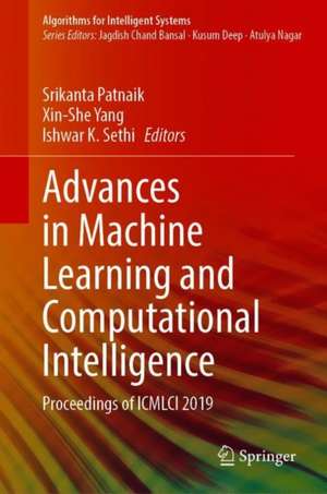 Advances in Machine Learning and Computational Intelligence: Proceedings of ICMLCI 2019 de Srikanta Patnaik