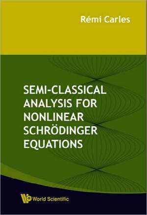 Semi-Classical Analysis for Nonlinear Schrodinger Equations de Remi Carles