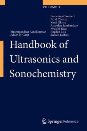 Handbook of Ultrasonics and Sonochemistry de Muthupandian Ashokkumar